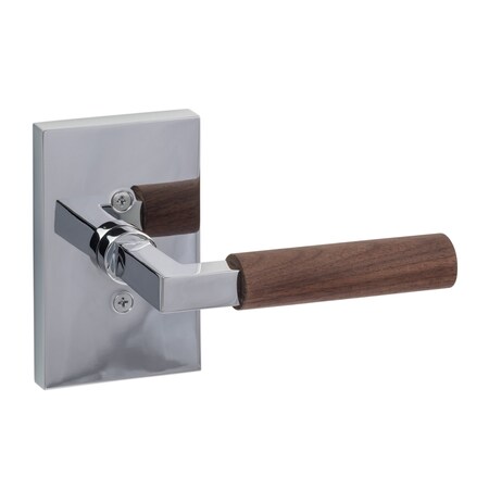 Sure-Loc Hardware Sure-Loc Hardware Levanto Dummy Rosette, Polished Chrome, Walnut Grip LV100 26 GRIP-WN